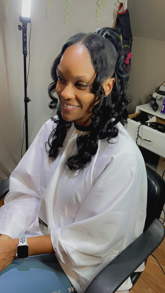 Half up Half down with Nadia